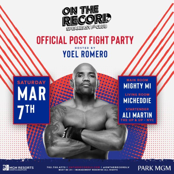 Yoel Romero Hosts Official Post-Fight Party at #OTR